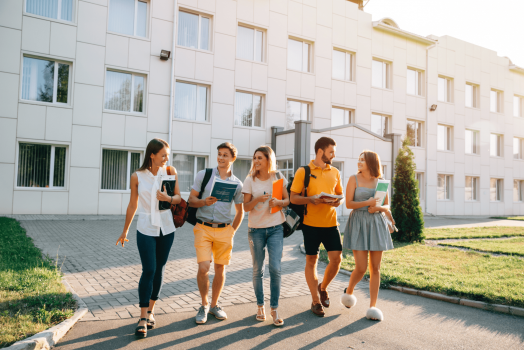 free-time-students-bachelor-s-campus-life-rhythm-five-friendly-students-are-walking